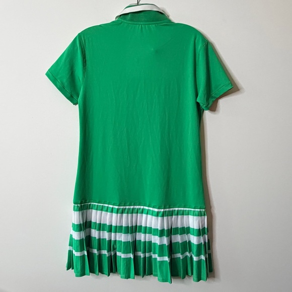 New ADDISON BAY Kelly Green Pleated Sea Island Tennis Mini Dress Size XS $168 - Picture 5 of 8